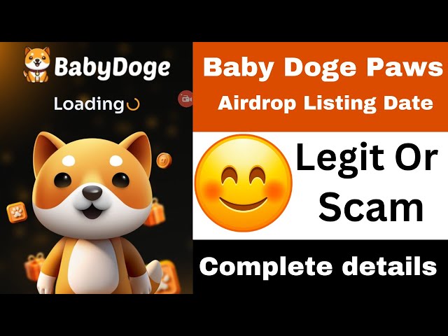 Baby Doge Paws Airdrop Listing Date | Baby Doge Paws Real or Fake | Baby Doge Paws Airdrop Price