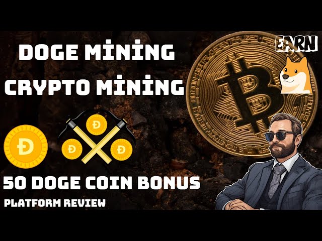 NEW DOGECOIN MINING PLATFORM 50 DOGE SIGN UP BONUS FREE CRYPTO - FREE DOGE - REVIEW