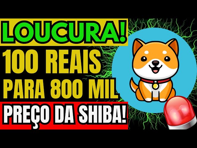 BABY DOGE COIN TODAY 100 REAIS TO 800 THOUSAND REAIS! - SHIBA INU PRICE