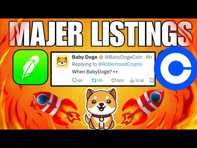 BABY DOGE COIN😱 ROBINHOOD और COINBASE पर LISTING +3600% 😱BRAKING NEWS TODAY PRICE PREDICTION