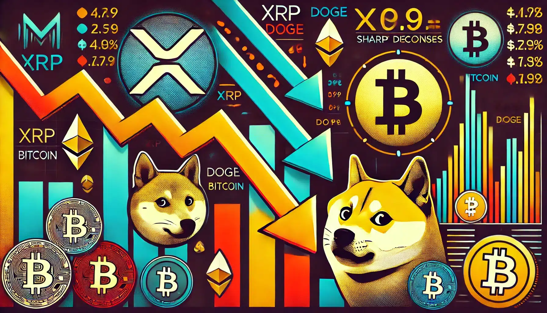 Caída de XRP, DOGE y 22 Altcoins: el mercado sufre millones de dólares