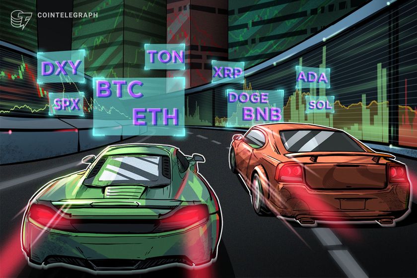 価格分析 10/7: SPX、DXY、BTC、ETH、BNB、SOL、XRP、DOGE、TON、ADA