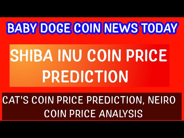 BABY DOGECOIN PRICE PREDICTION| SHIBA INU BURNING| NEIRO COIN UPDATE| CATS COIN|Crypto News Uncut