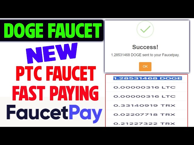 New Doge PTC Faucet | High Pay Dogecoin Faucet | Fast Paying FAUCETPAY