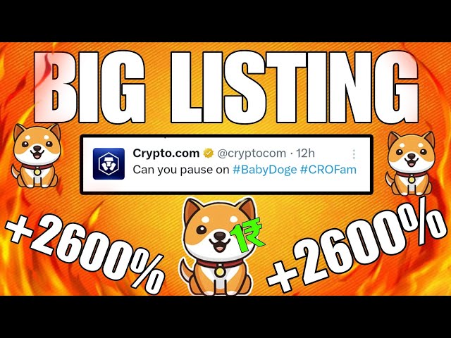 BABY DOGECOIN🤫 7HRS LEFT!! CRYPTO. COM  LISTING 😨BRAKING NEWS TODAY PRICE PREDICTION