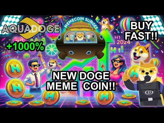 Best New Doge Meme Coin To Buy Now for HUGE GAINS!! How to Buy new Aquadoge Memecoin