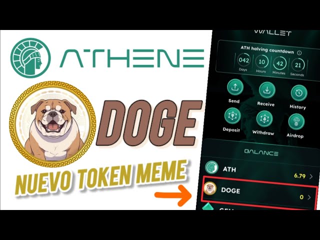 ATHENE lanza DOGE 🐶 un nuevo TOKEN MEME #athenenetwork #doge #meme #new ath #p2p #atx #withdraw