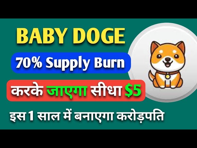 Baby Doge जाएगा $5 ? 😱 baby doge coin news today | cryptocurrency news today | All Information BTC