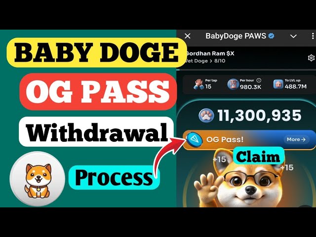 Baby Doge Paws OG Pass | Baby Doge Paws OG Pass Kaise Le | Baby Dogecoin News Today