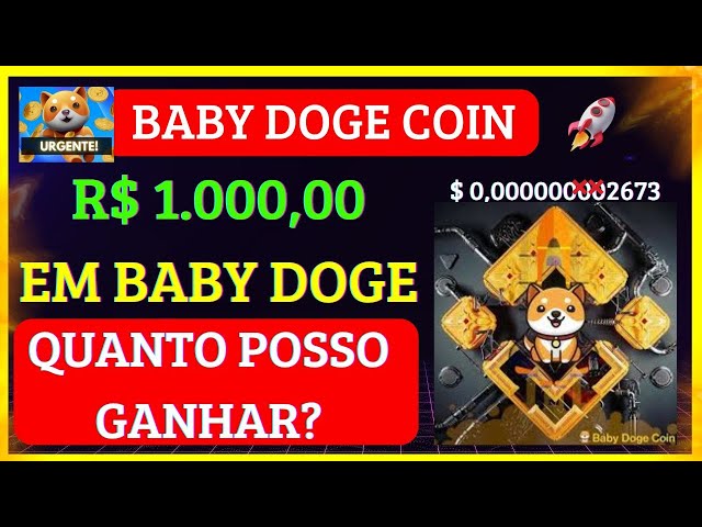 BABY DOGE COIN 🚨URGENT🚨 YOU ONLY NEED R$1,000.00 IN BABY DOGE COIN! WATCH THIS!