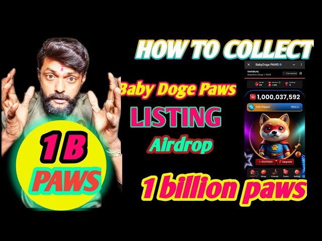 how to collect 1billion paws ! how to play baby doge paws ! nv gujarati tech !