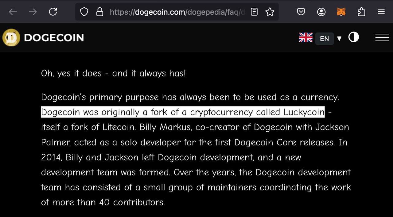 Dogecoinからフォークされたブロックチェーンのラッキーコインが11年間の眠りを経て復活