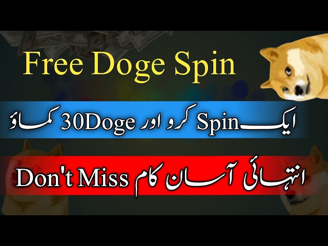 Doge free spin | Bas 1 Spin Karo or 1ghanty k 30 Doge coin len. boaht asan kam don't miss