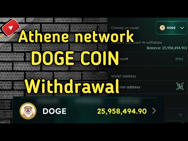 Athene DOGE Coin withdrawal || new athene aap #athene #Doge #viralvideo