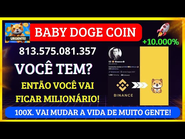 BABY DOGE COIN 🚨URGENT🚨 DO YOU HAVE 813,575,081,357 TOKENS? THEN YOU WILL BECOME A MILLIONAIRE!