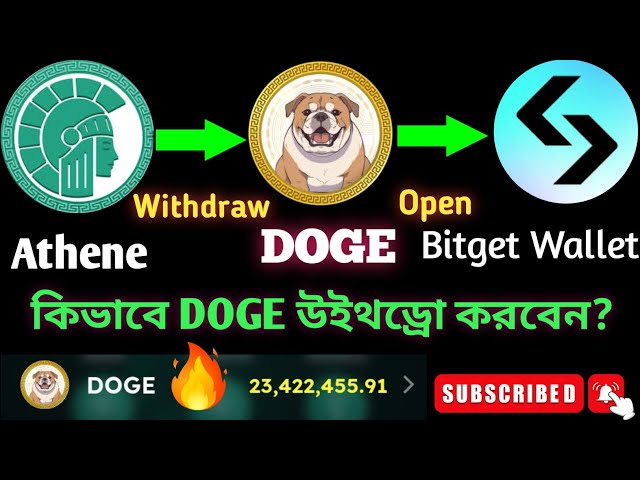 DOGE Token Withdraw Athene Mining. How to withdraw DODE? #dogecoin #athene #bitget