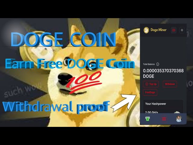 Doge coin mining website for free instant withdrawal ||how to earn money Dogecoine for free