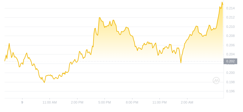 Le dernier prix du Dogecoin à 06h00 le 10 novembre 2024