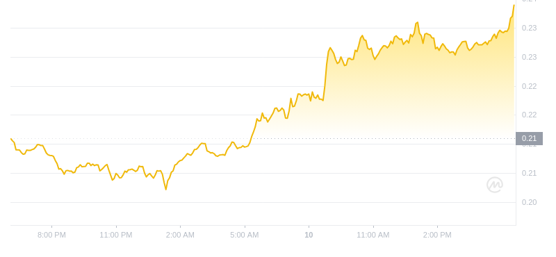 Le dernier prix du Dogecoin à 18h00 le 10 novembre 2024