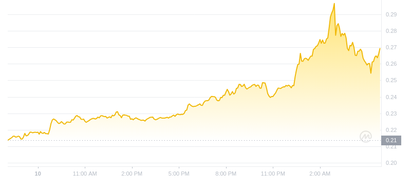 2024년 11월 11일 06:00의 Dogecoin 최신 가격