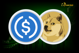 DOGEの時価総額は422億6,000万米ドルで、USDCを上回り第6位の仮想通貨となった