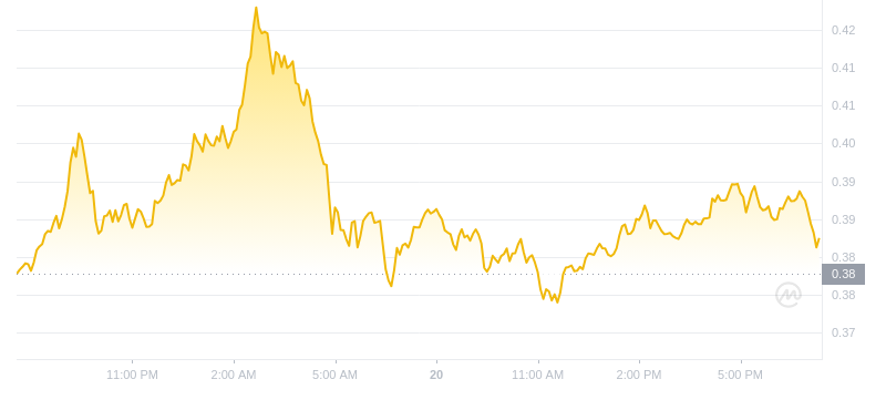 2024년 11월 20일 19:00의 Dogecoin 최신 가격