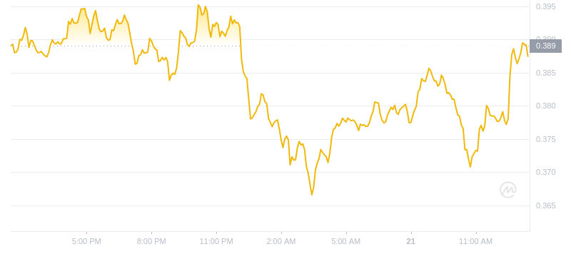 2024년 11월 21일 13:00의 Dogecoin 최신 가격