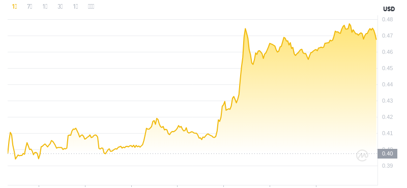 2024년 11월 23일 21:00의 Dogecoin 최신 가격