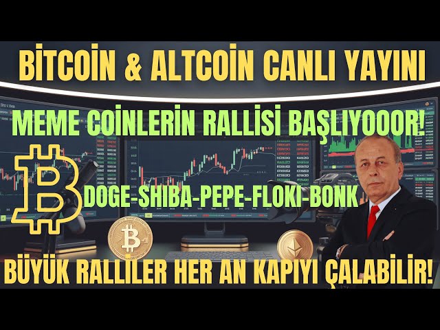 BITCOIN & ALTCOIN LIVE BROADCAST | MEME COIN RALLY IS COMING | 🚀 DOGE - SHIBA - PEPE - FLOKI - BONK