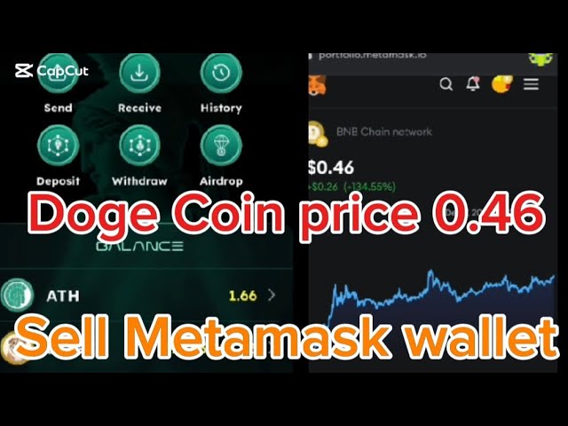 Athene network price 0.46 Doge coin sell Metamask wallet me live proof