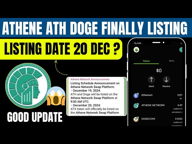 Athene Network Finally Listing 20 December ATH DOGE Listing Swap Platform ATH Doge Listing Update