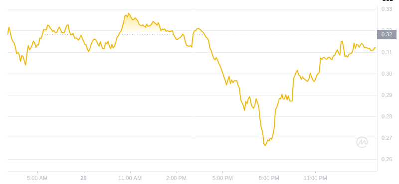 Der aktuellste Preis von Dogecoin um 03:00 Uhr am 21. Dezember 2024