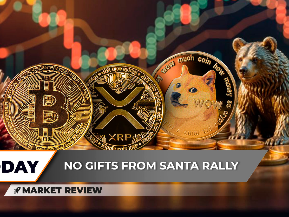 Die „Weihnachtsmann-Rallye“ von Bitcoin (BTC) könnte gefährlich sein, XRP von entscheidender Bedeutung, aber stabil, das Handelsvolumen von Dogecoin (DOGE) deutet auf einen Abwärtstrend hin