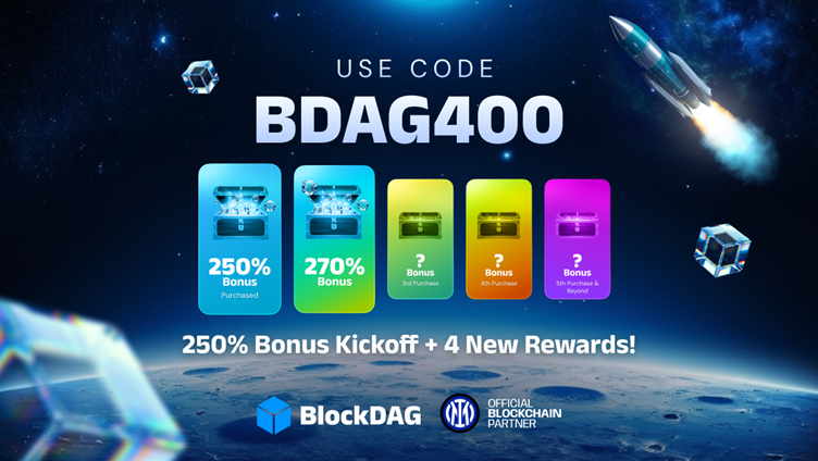 Hedera は可能性を示し、Dogecoin (DOGE) は反発ポイントを予測 – BlockDAG の BDAG400 報奨金により 1 億 7,350 万ドルのプレセールが推進される