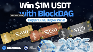 BlockDAG 新年抽奖活动大奖高达 100 万美元 USDT！ DOGE 价格上涨预测 & XRP 市值预计将增长