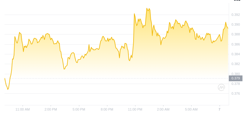 2025년 1월 7일 09:00의 Dogecoin 최신 가격