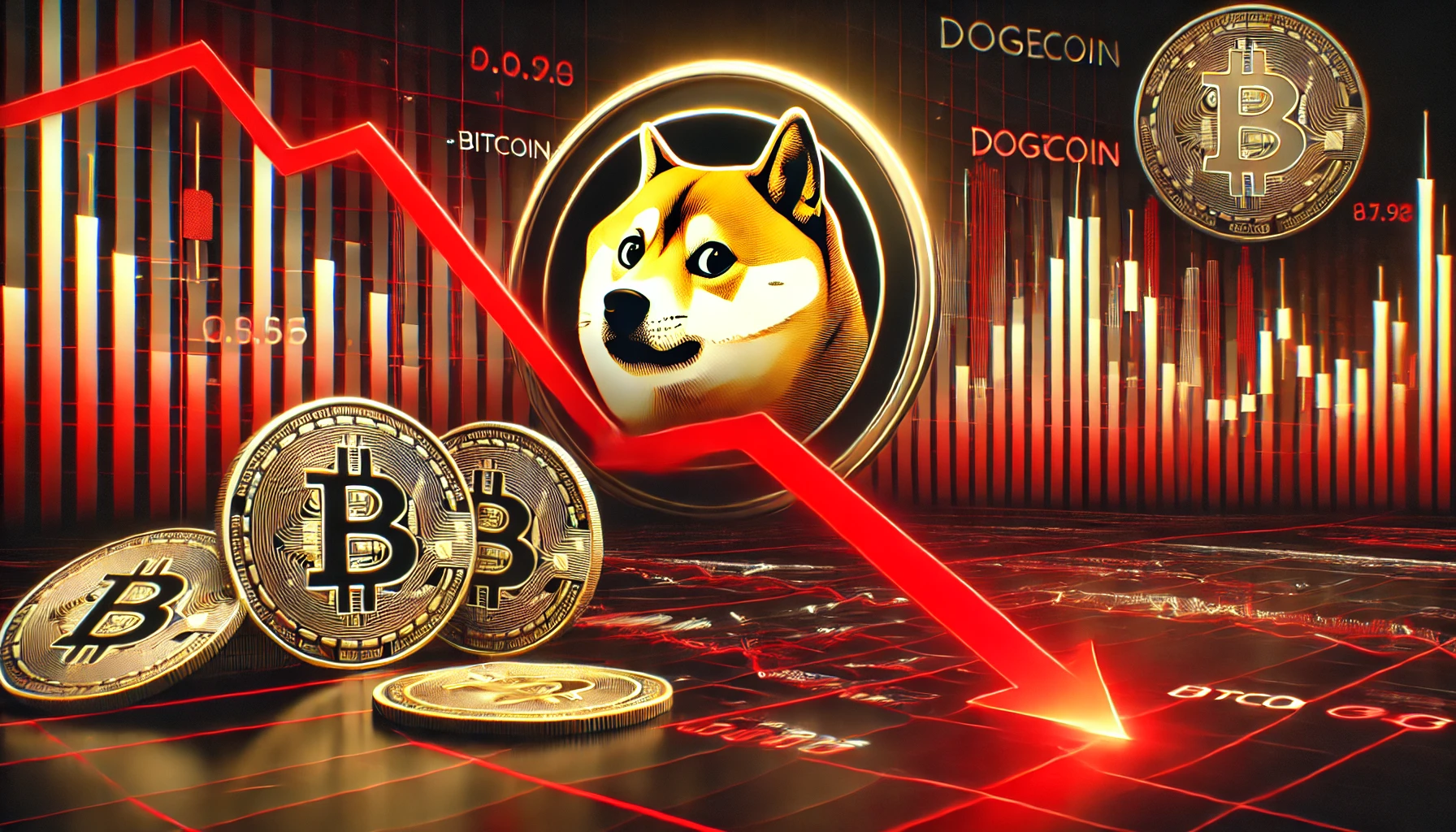 Dogecoin and Major Cryptos Slide Amid U.S. Economic Data