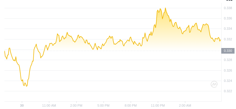 Le dernier prix de Dogecoin est à 06h00 le 31 janvier 2025