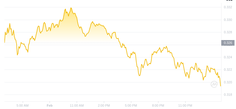 2025年2月2日の02:00 DogeCoinの最新価格