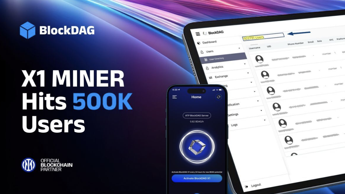 500.000 Bergleute in der X1 -App von Blockdag - Passage Einkommen fließt weiter! Ist Doge & Sol bereit, Maßnahmen zu ergreifen?