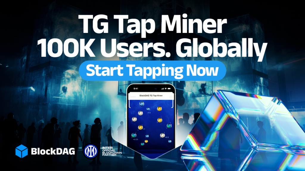 BlockDAG TG Tap Miner User Base Exceeds 100K, While AIOZ & MANTRA (OM) Face Market Challenges